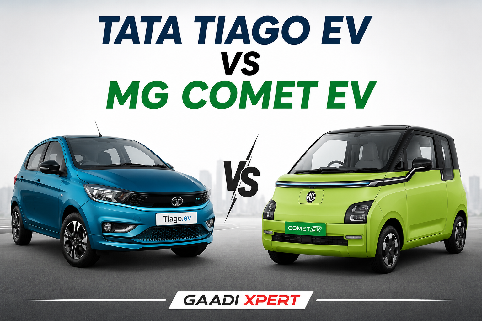 Tata Tiago EV VS MG Comet EV
