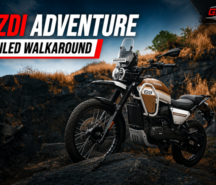 yezdi adventure 2026 detailed walkaround adventure motorcycle