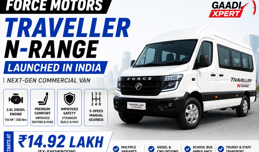 Force Motors Traveller N-Range commercial van launched in India with new design and upgraded features