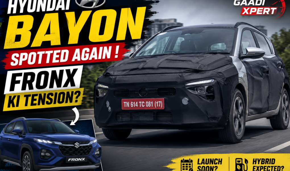 2026 Hyundai Bayon Spotted Testing Again – Is Maruti Fronx Facing a New Rival?