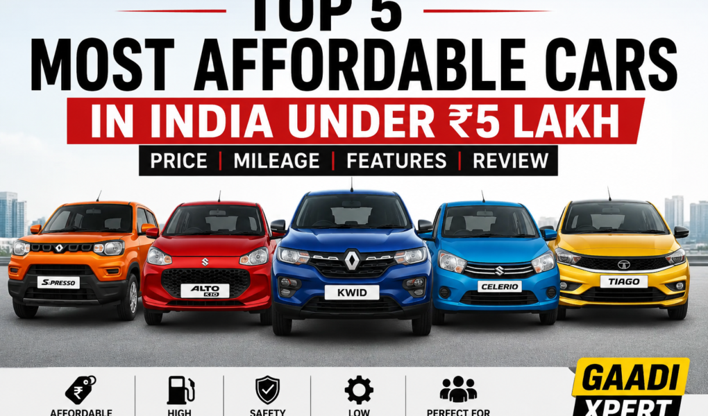 most affordable cars in india under 5 lakh