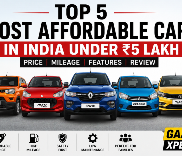 most affordable cars in india under 5 lakh