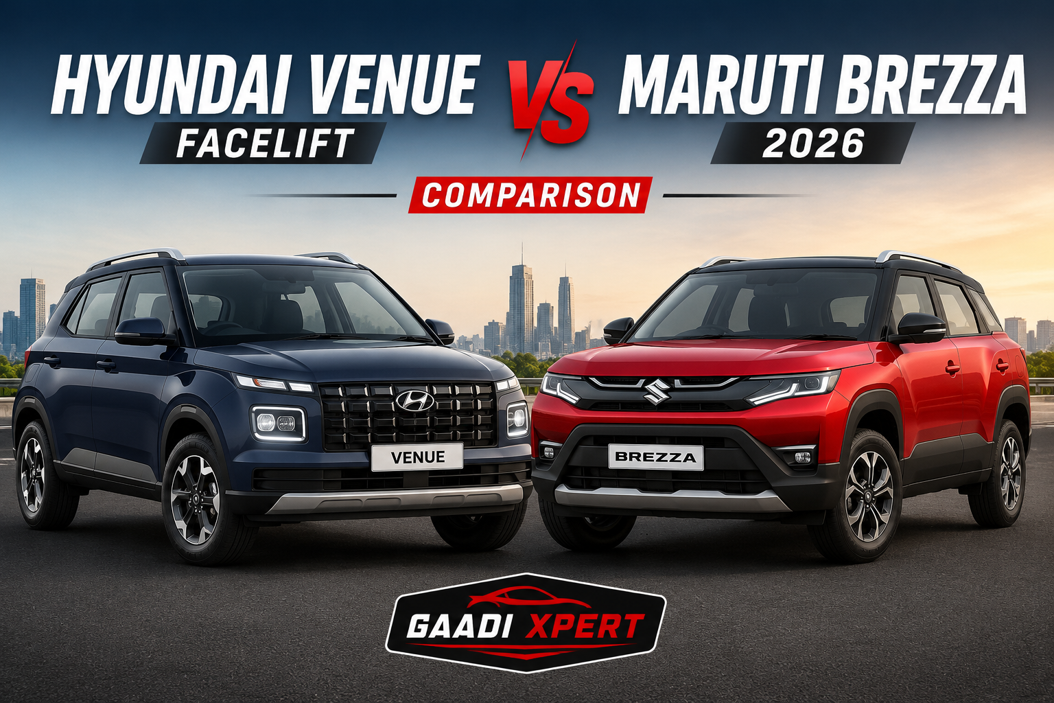 Hyundai Venue Facelift vs Maruti Brezza 2026