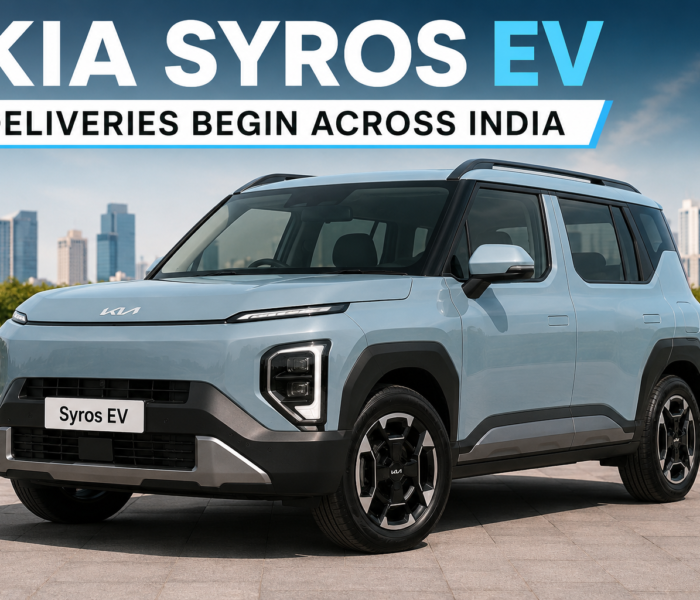 Kia Syros EV Deliveries Begin