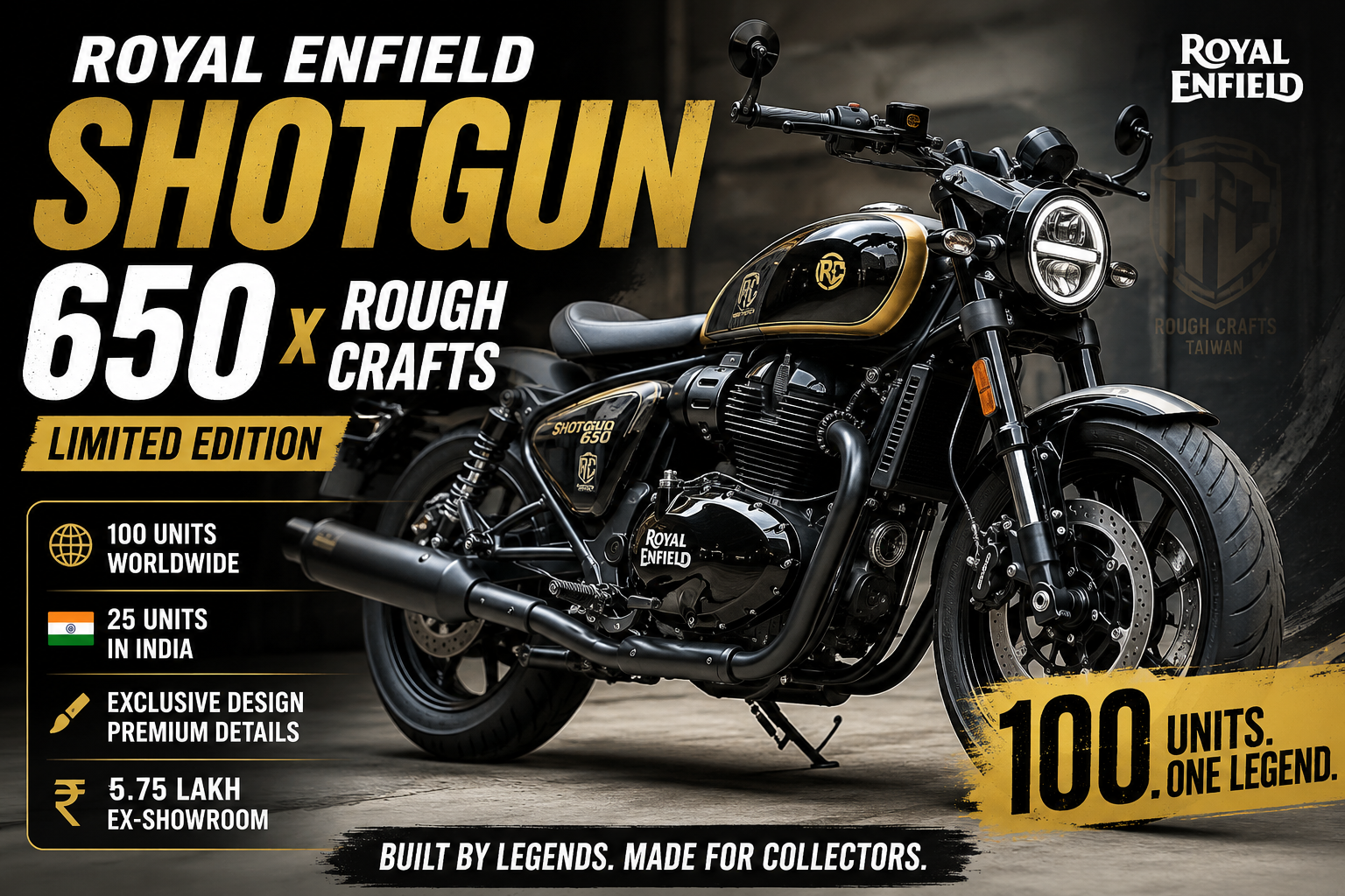 Royal Enfield Shotgun 650 x rough crafts edition