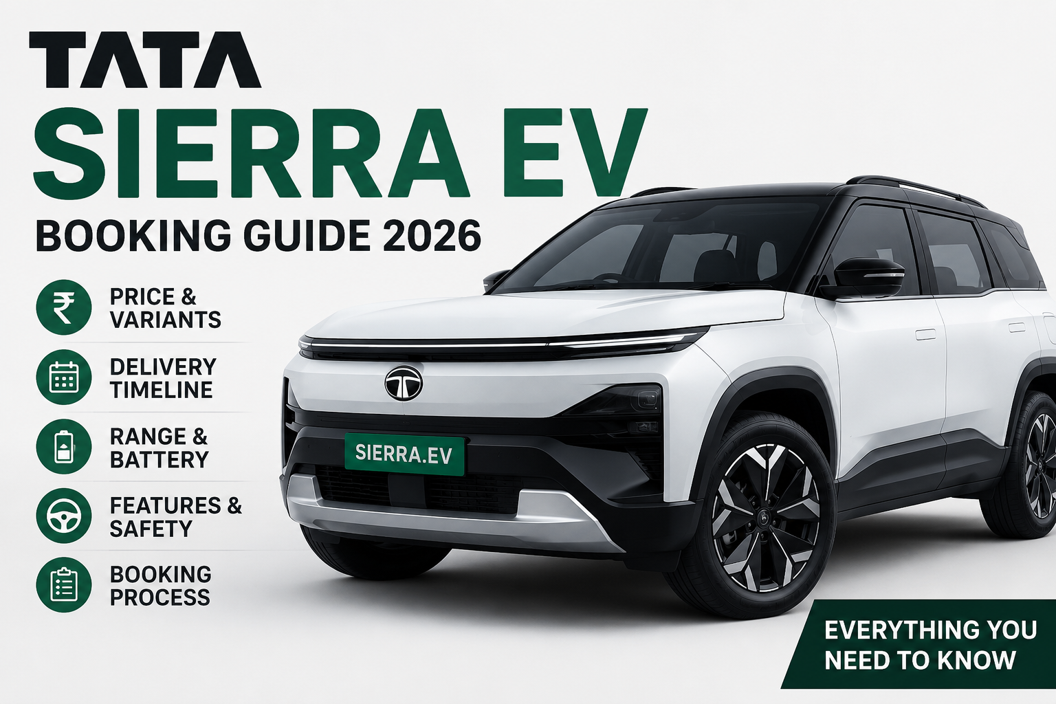 Tata Sierra EV Booking Guide