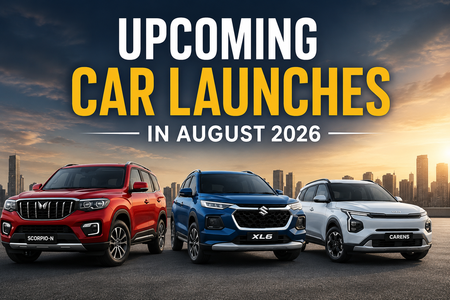 Upcoming Car Launches in August 2026
