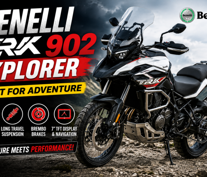 Benelli TRK 902 Xplorer adventure motorcycle with 904cc engine and premium touring features