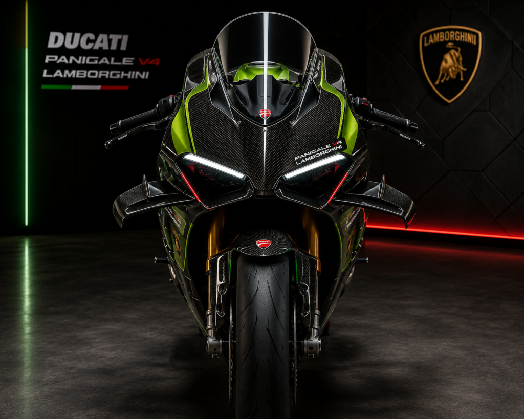 Ducati Panigale V4 Lamborghini front view