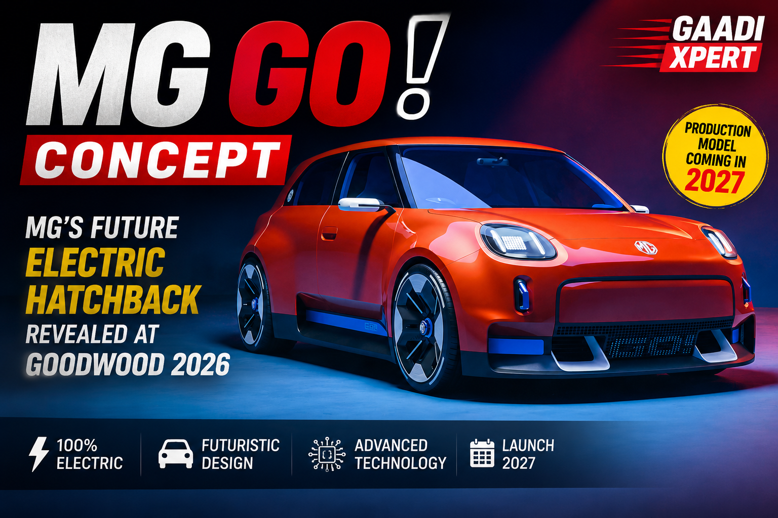 MG GO! Concept revealed at Goodwood Festival of Speed 2026