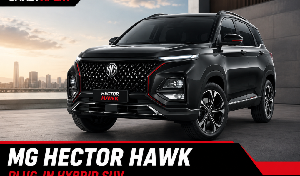 MG Hector Hawk Plug-in Hybrid SUV featured image with premium exterior design and ADAPT platform technology