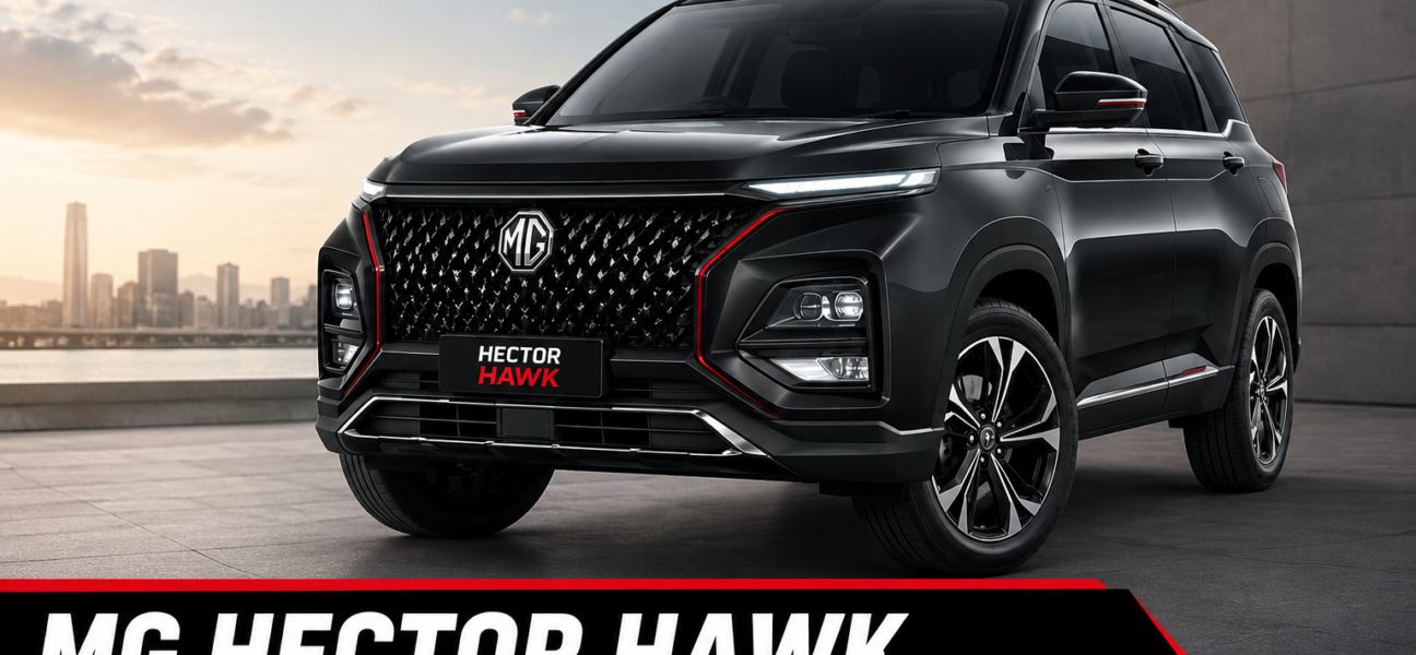 MG Hector Hawk Plug-in Hybrid SUV featured image with premium exterior design and ADAPT platform technology