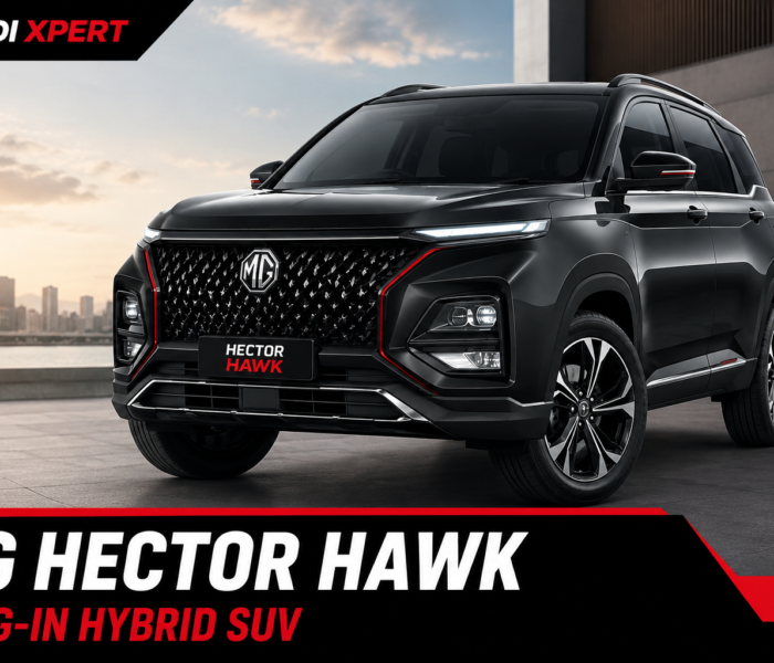 MG Hector Hawk Plug-in Hybrid SUV featured image with premium exterior design and ADAPT platform technology