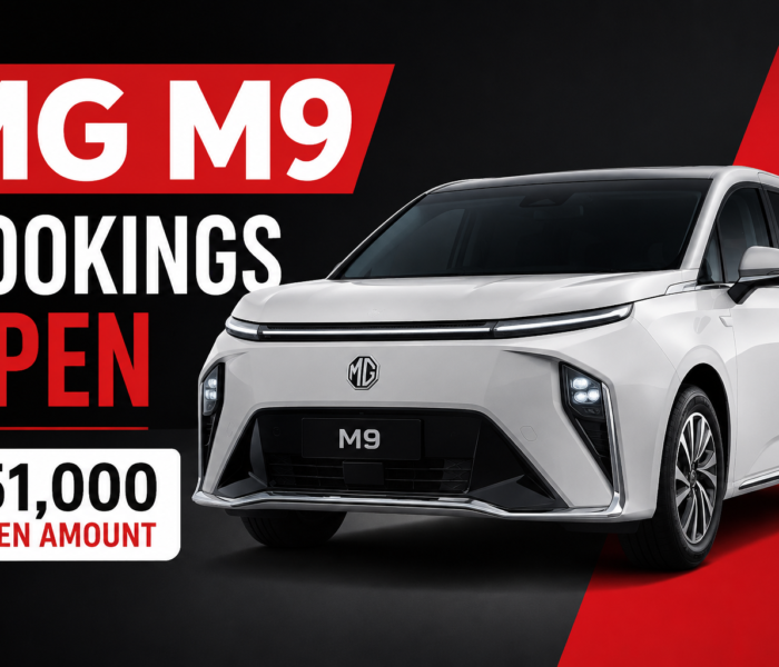 mg m9 bookings
