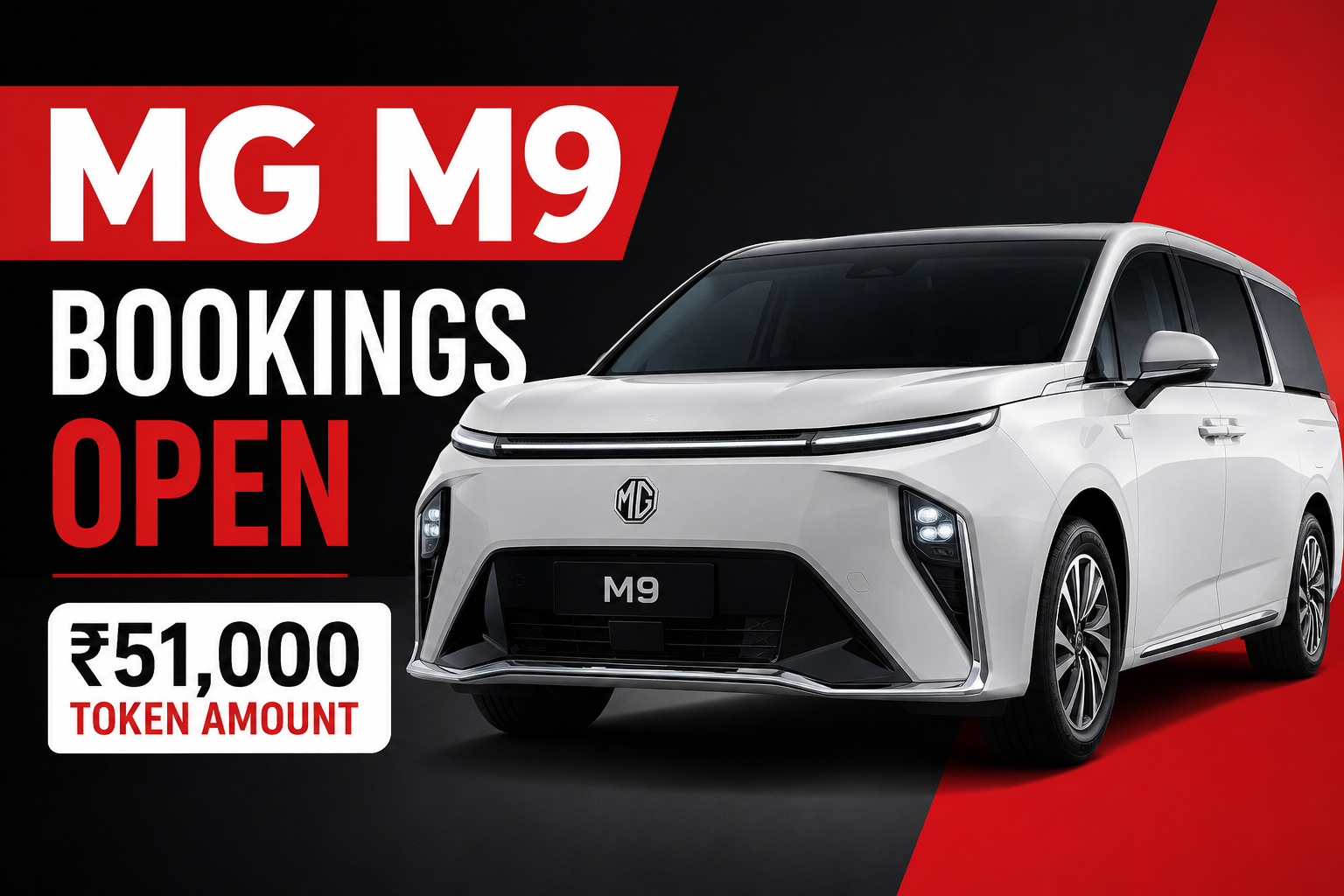 mg m9 bookings