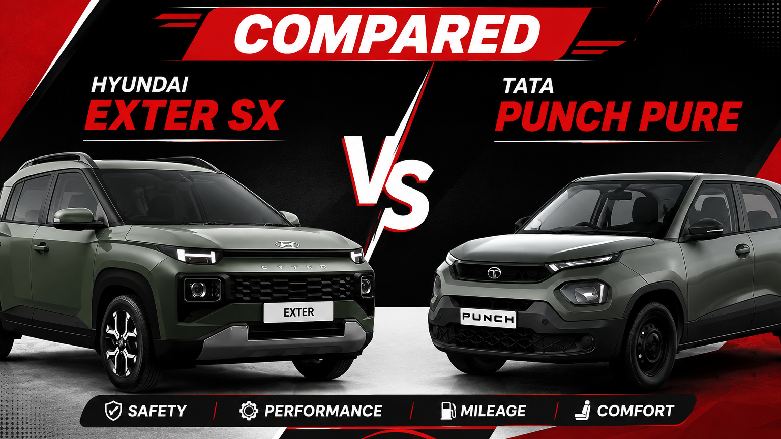 tata punch vs hyundai exter