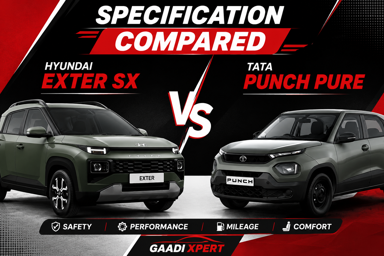 tata punch vs hyundai exter