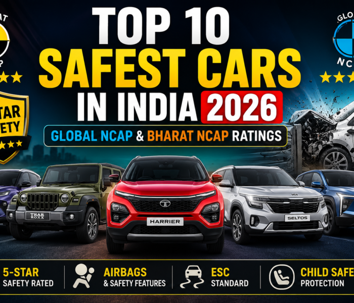 Top 10 Safest Cars in India 2026 (Global NCAP & Bharat NCAP Ratings)