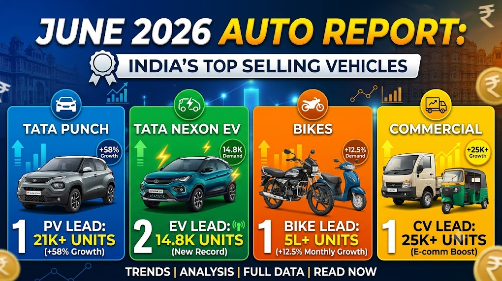 Top Selling Vehicles in India June 2026