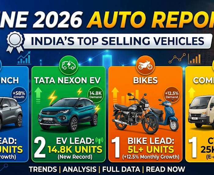 Top Selling Vehicles in India June 2026