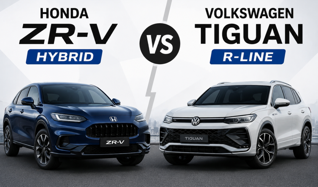 Honda ZR-V Hybrid vs Volkswagen Tiguan R-Line