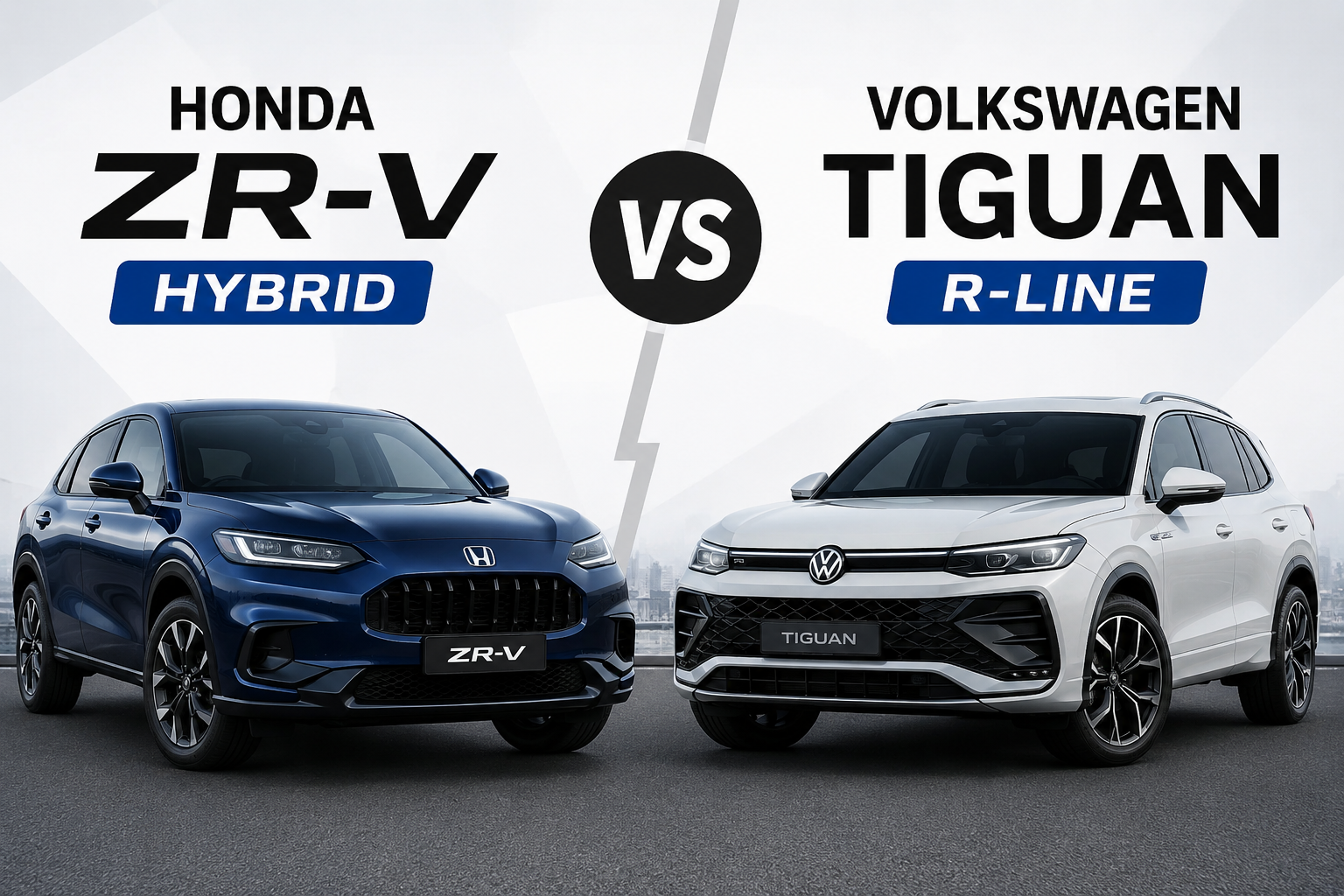 Honda ZR-V Hybrid vs Volkswagen Tiguan R-Line