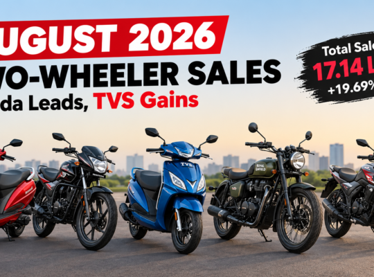 August 2026 two-wheeler sales
