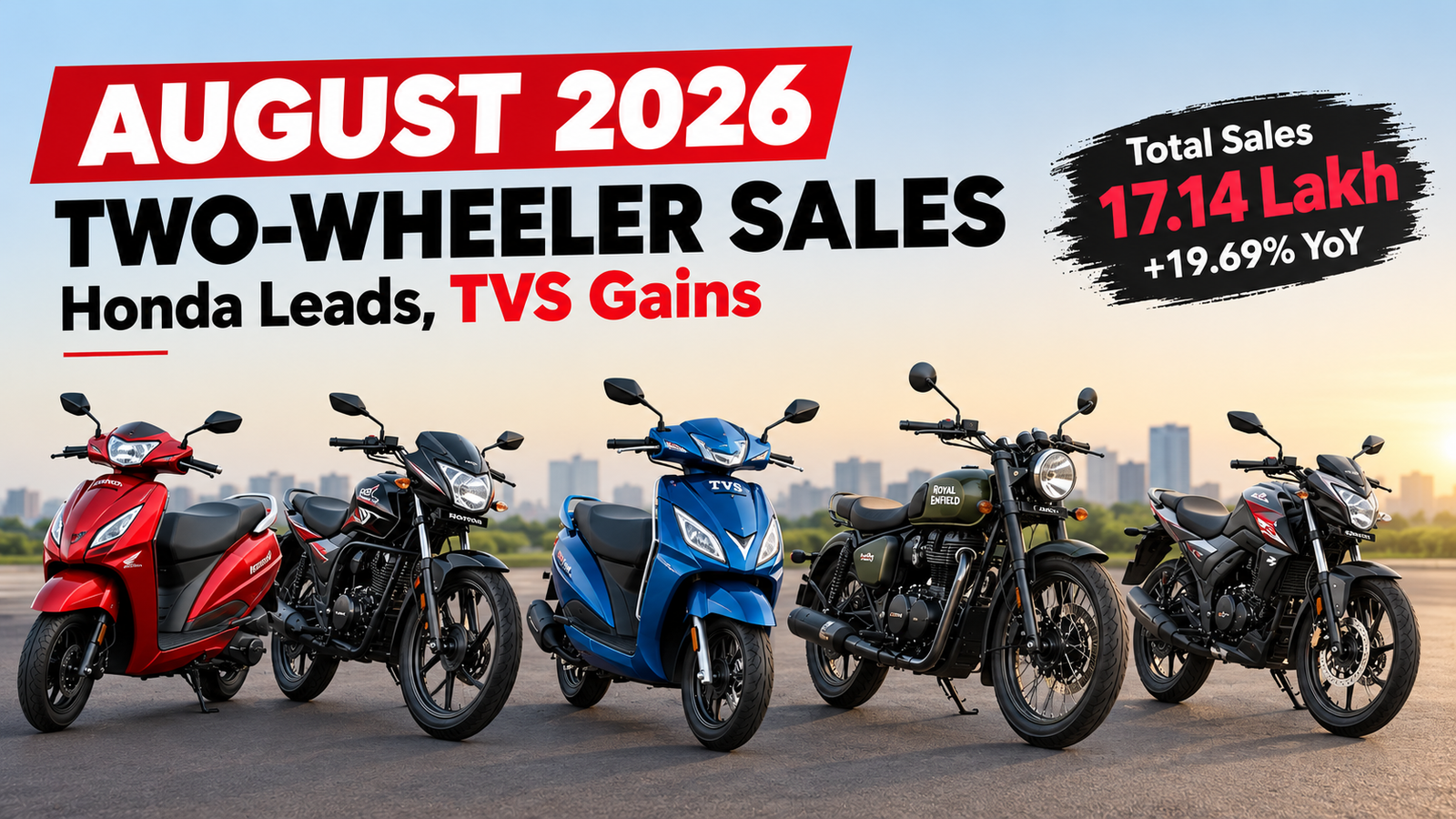 August 2026 two-wheeler sales
